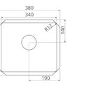 Cuba De Embutir Quadrum Auxiliar 34 U Undermount Tramontina 3