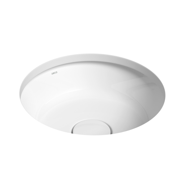 Cuba de Embutir Redonda Branca 13,5x35x35cm Slim Deca