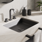 Cuba de Embutir Retangular Preta 13,5x55x45cm Slim Deca