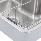 Cuba de Sobrepor ou Embutir Docol Massima 68x48x20 cm em Aço Inox Escovado com Acessórios e Lixeira de Embutir 6L