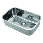 Cuba de Embutir Válvula 3.5 Aço Inox 304 Simples 59x37x15cm Nº2 Polida Delinia