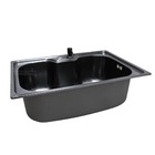 Cuba De Inox 50x40 Pia Cozinha Gourmet Luxo Preto Black 6035