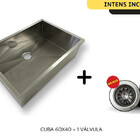 Cuba De Inox 60x40 Quadrada Cozinha Pia Varanda C/ Escorredor