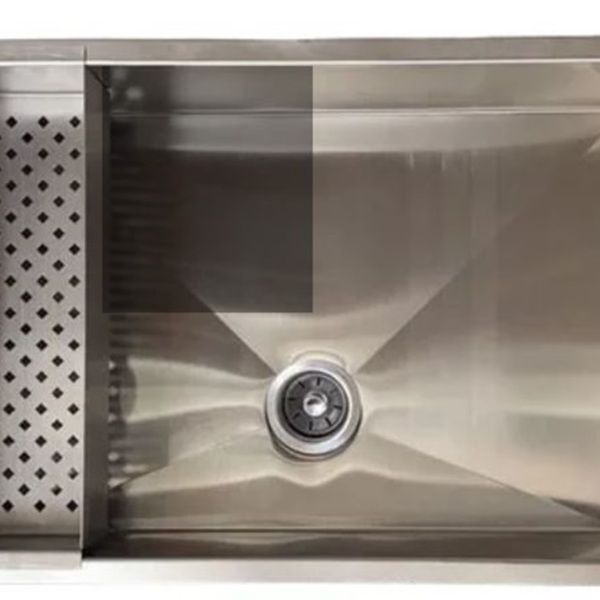Cuba De Inox 60x40 Quadrada Cozinha Pia Varanda C/ Escorredor