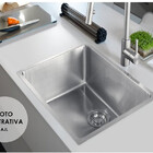 Cuba De Inox Com Escorredor Para Cozinha Varanda Quadrada 500