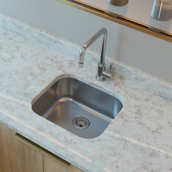 Cuba De Inox Para Cozinha N3 40x34x14cm Com Válvula Ghel Plus