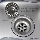 Cuba De Inox Pia Cozinha 41,5 X 36,5 Com Válvula Tubrax