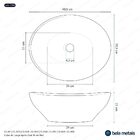 Cuba De Louça Apoio Oval 41 Cm (bari)