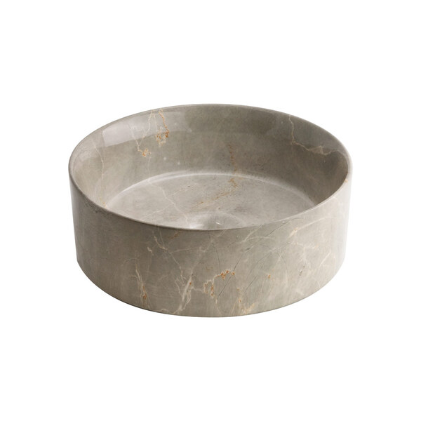 Cuba De Louça Apoio Redonda 31 Cm (zara Mármore Bronze Armani)