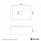 Cuba De Louça Apoio Retangular 30 Cm (ádria)