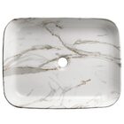 Cuba De Louça Apoio Retangular 51 Cm (Valença Mármore Carrara)