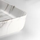 Cuba De Louça Apoio Retangular 51 Cm (Valença Mármore Carrara)