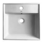 Cuba De Louça Semi Encaixe Quadrada 41 Cm Com Ladrão (Trento)