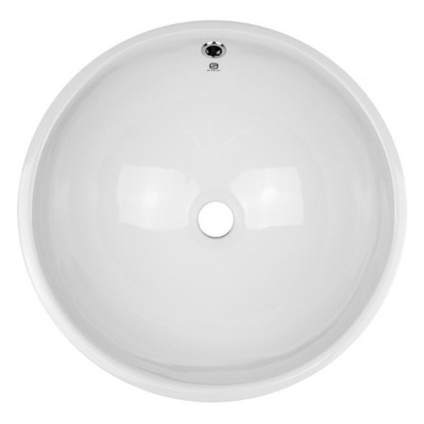 Cuba De Louça Sobrepor Redonda 46 Cm Com Ladrão (Vicenza)