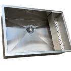 Cuba De Pia Retangular Em Inox 60x40 Para Apartamento Com Esc