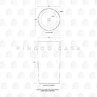 Cuba De Piso Para Banheiro Cerâmica 45 Cm Espinélio Pingoo.ca