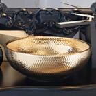 Cuba De Porcelana Para Banheiro - Acabamento Dourado - Rubine