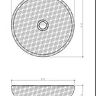 Cuba De Porcelana Para Banheiro - Acabamento Dourado - Rubine