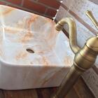 Cuba De Porcelana Vintage Retrô Luxo Marmorizada Retangular