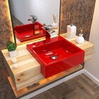 Cuba De Semi Encaixe Para Banheiro Xq395 Quadrada Compace