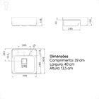 Cuba De Semiencaixe Deca 40x40 L.61040.m.26 Quadrada Com Mesa