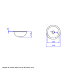 Cuba de Sobrepor Louça Branca L50 13,5x31x31cm Deca