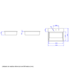 Cuba de Sobrepor Louça Branca L870 13,5x56x46cm Deca