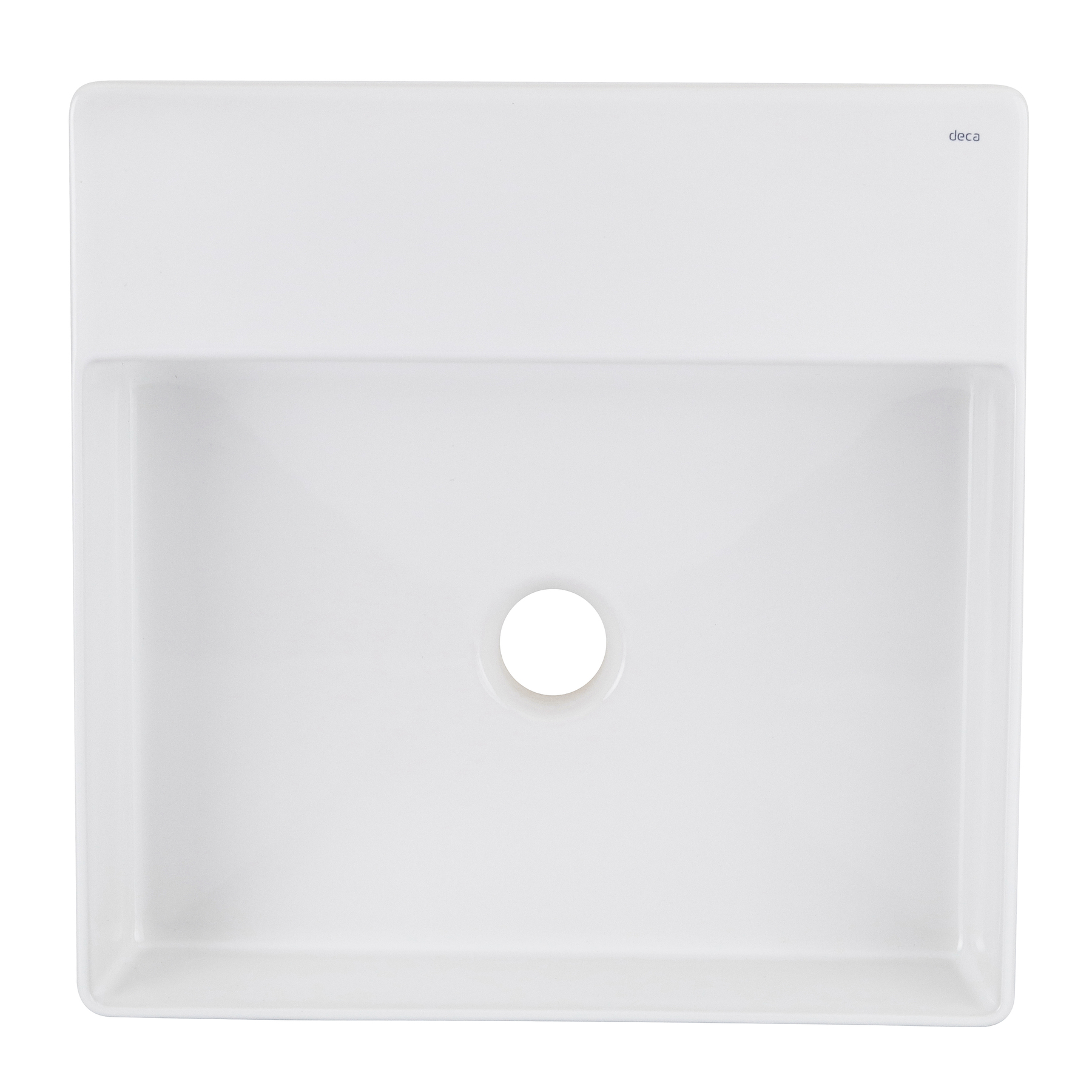 Cuba de Sobrepor Quadrada Cerâmica L 129 17 Branco 10x40x40cm Deca