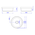 Cuba De Sobrepor Deca 40x40 L.22040.26 Redonda Barbante