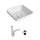 Cuba De Sobrepor Deca Slim 30x30 Quadrada Branca + Válvula +