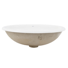 Cuba de Sobrepor Cerâmica Oval L65.17  13,5x44x31 cm Branca Deca