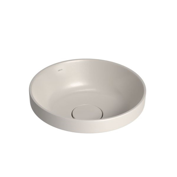 Cuba de Sobrepor Louça Bege Redonda 41,5x30cm Deca