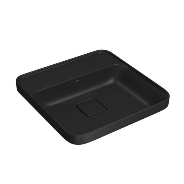 Cuba de Sobrepor Louça Preta Quadrada 41,5x40cm Deca