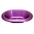 Cuba De Sobrepor Oval Borda Larga (roxa Perolizada)