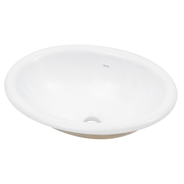 Cuba de Sobrepor Cerâmica Oval IL66 15x44,5x32,5 cm Branca Icasa