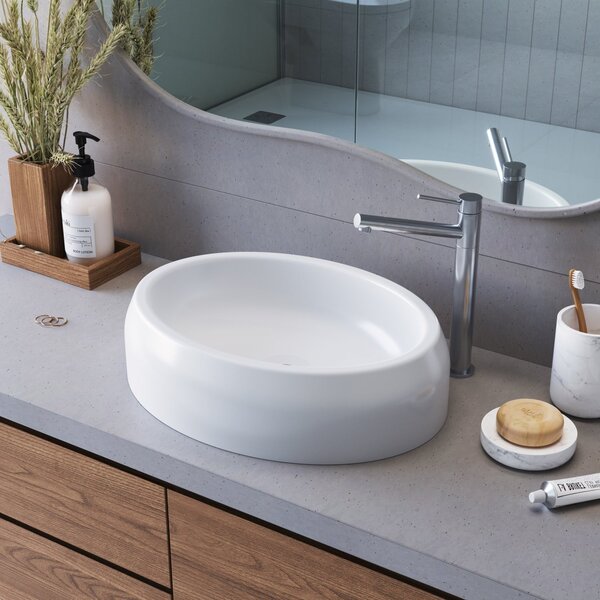 Cuba De Sobrepor Oval Para Banheiro E Lavabo C004 Placa&ponto