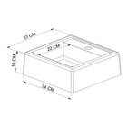 Cuba De Sobrepor Para Banheiro Ametista Preto