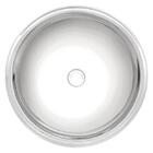 Cuba De Sobrepor Para Lavabo Redonda Em Aço Inox 34cm  Tramon