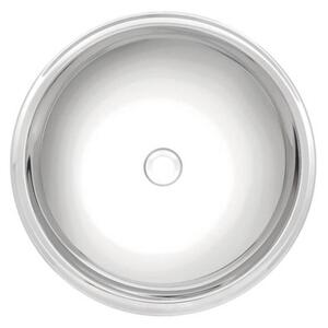 Foto de Cuba De Sobrepor Para Lavabo Redonda Em Aço Inox 34cm  Tramon