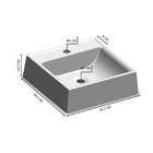 Cuba De Sobrepor Quadrada Para Banheiro E Lavabo C007 Placa&p