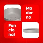 Cuba De Sobrepor Redonda L22030.85 Cinza Antracite - Deca