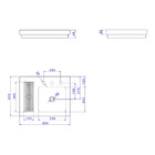 Cuba De Sobrepor Retangular L.131 Branco