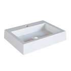 Cuba De Sobrepor Retangular Para Banheiro E Lavabo C005 Placa