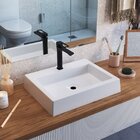 Cuba De Sobrepor Retangular Para Banheiro E Lavabo C005 Placa