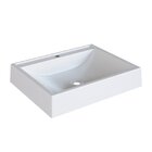 Cuba De Sobrepor Retangular Para Banheiro E Lavabo C011 Placa