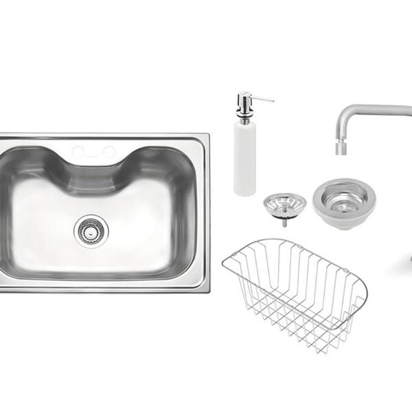 Cuba De Sobrepor Tramontina Morgana Em Aço Inox Acetinado 69