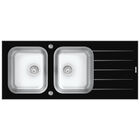 Cuba De Sobrepor Tramontina Vitra 2 Cubas Em Aço Inox E Vidro