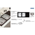 Cuba De Sobrepor Tramontina Vitra 2 Cubas Em Aço Inox E Vidro