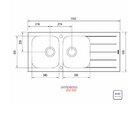 Cuba De Sobrepor Tramontina Vitra 2 Cubas Em Aço Inox E Vidro
