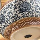 Cuba de Sobrepor Vintage Retrô Redonda Cerâmica Provençal Flo